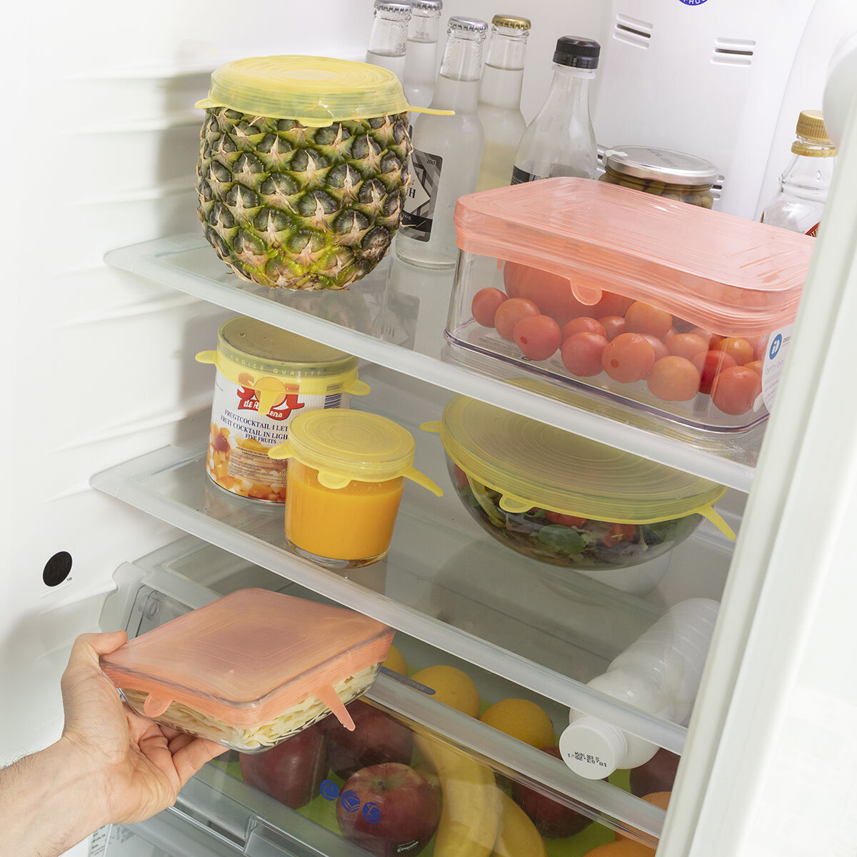 Set med 10 återanvändbara och justerbara lock till köket Lilyd InnovaGoods - 25