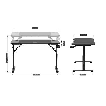 Skrivbord Huzaro HZ-Hero 2.6 Black