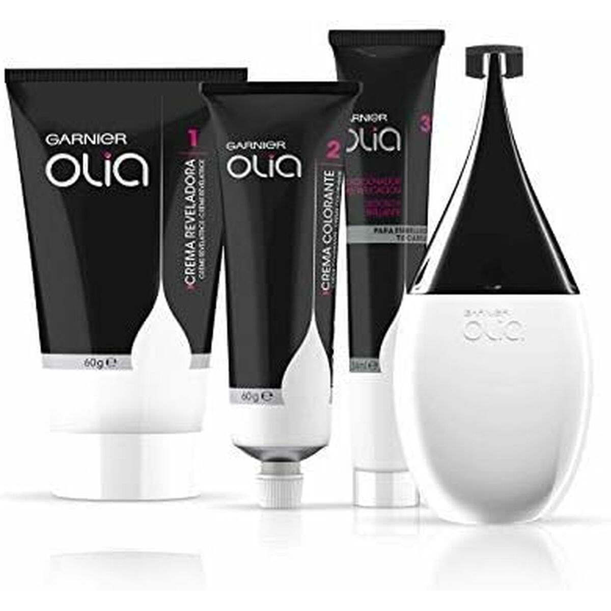 Färg utan ammoniak Garnier Olia Mörkt guldblont Nº 6.3-rubio oscuro dorado Nº 6,3 Rubio Oscuro Dorado Lote (1 antal) - 4