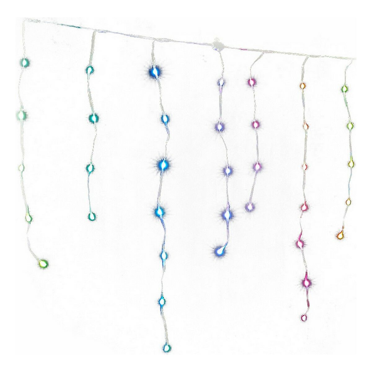 Gardinbelysning med LED Icicle Multicolour (300 x 70 cm) - 2