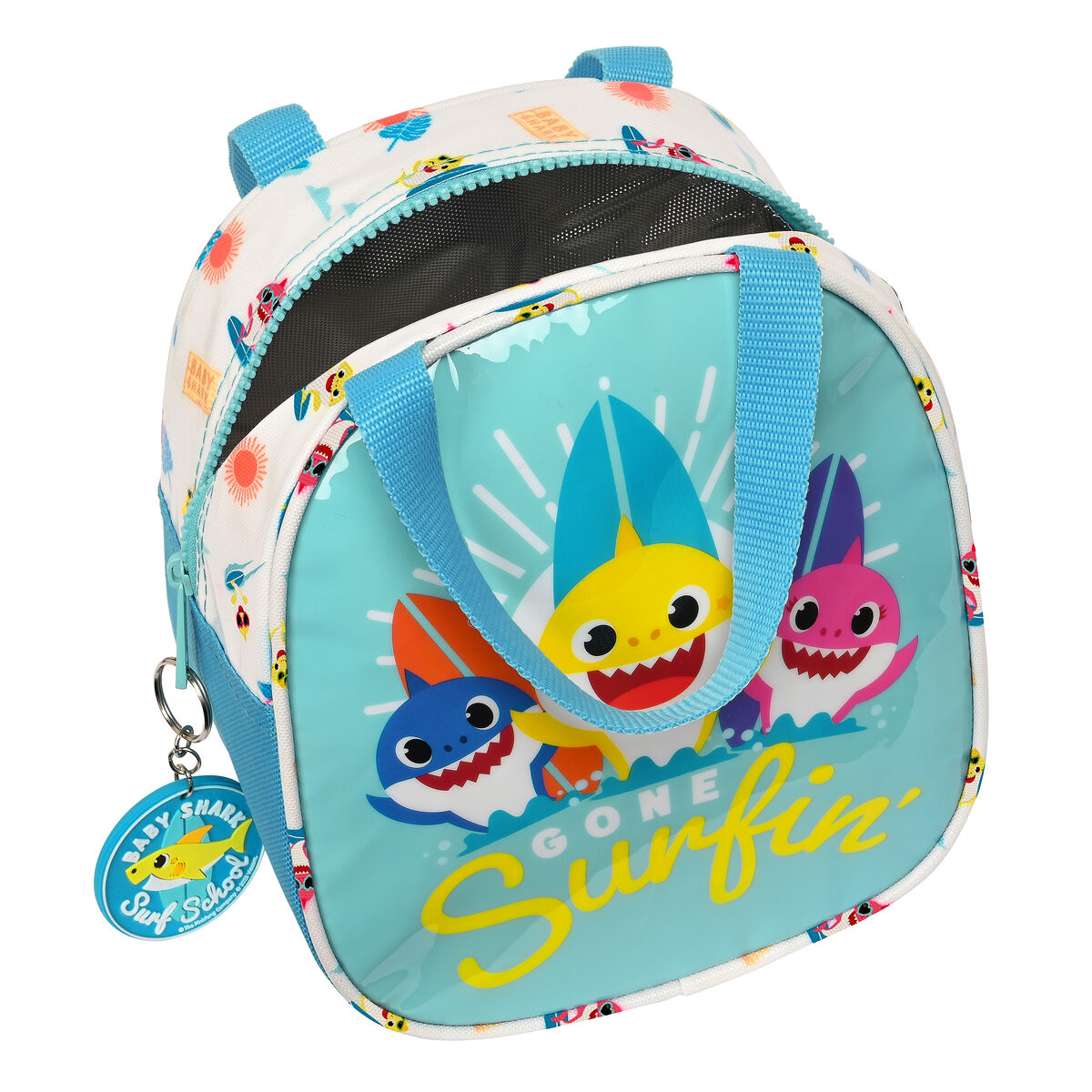 Termiskt tryck Baby Shark Surfing Blå Vit 19 x 22 x 14 cm - 4