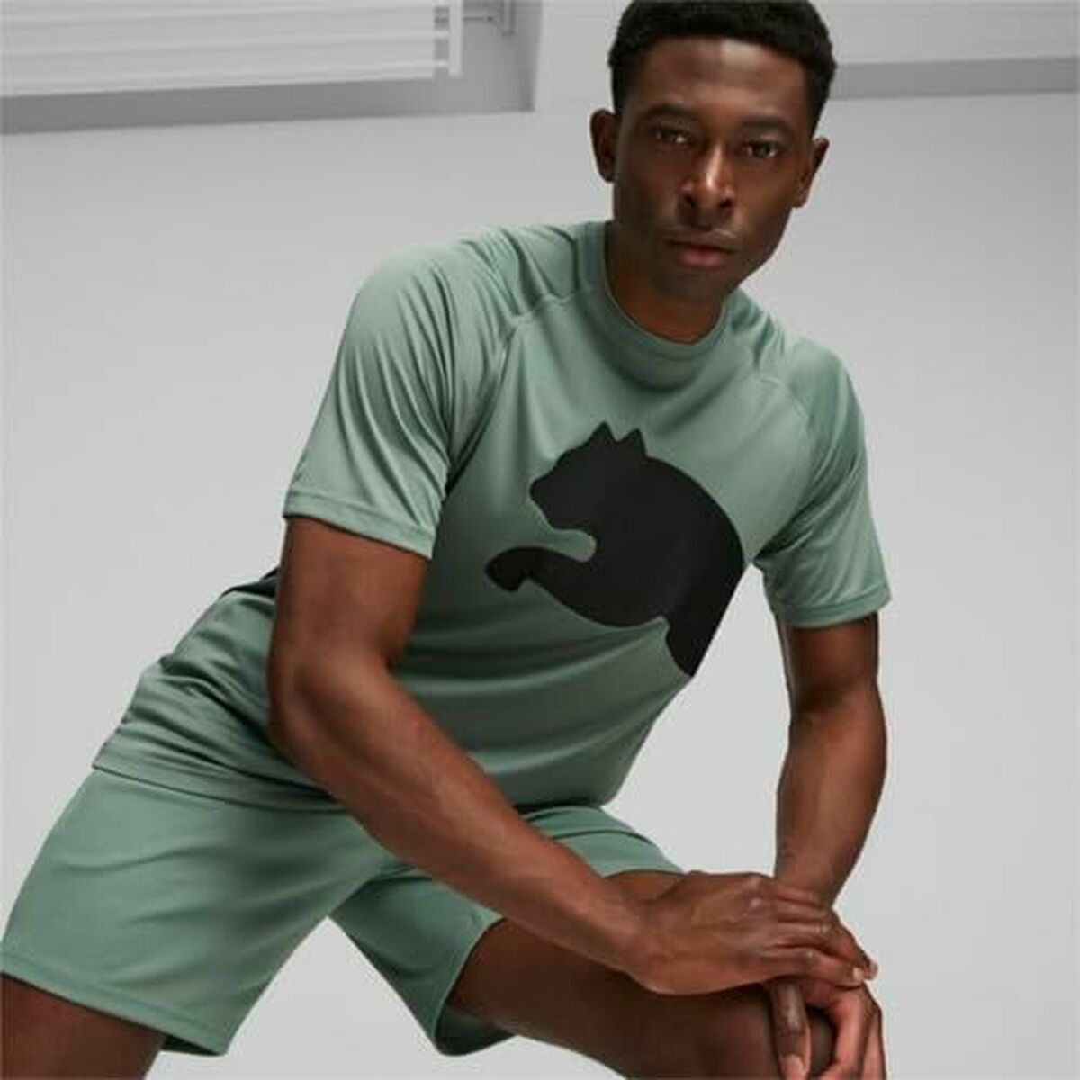 T-shirt med kortärm Herr Puma 523863 44 Grön (M) - 6