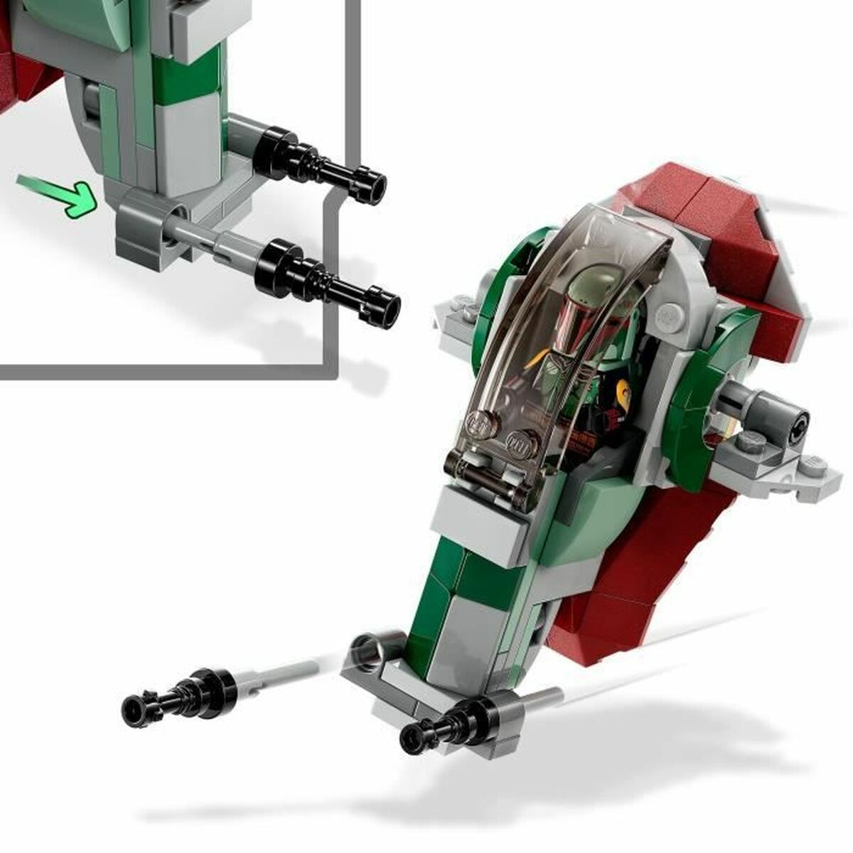 Playset Lego Star-Wars 75344 Bobba Fett's Starship 85 Delar - 2