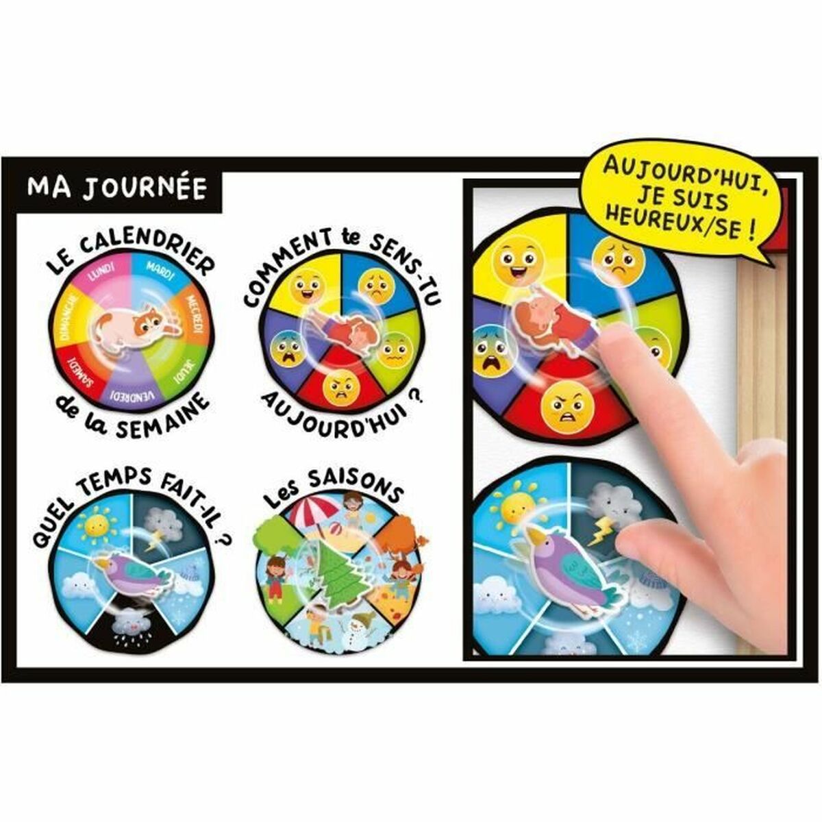 Utbildningsspel Lisciani Giochi Calendrier, saisons et émotions - 4
