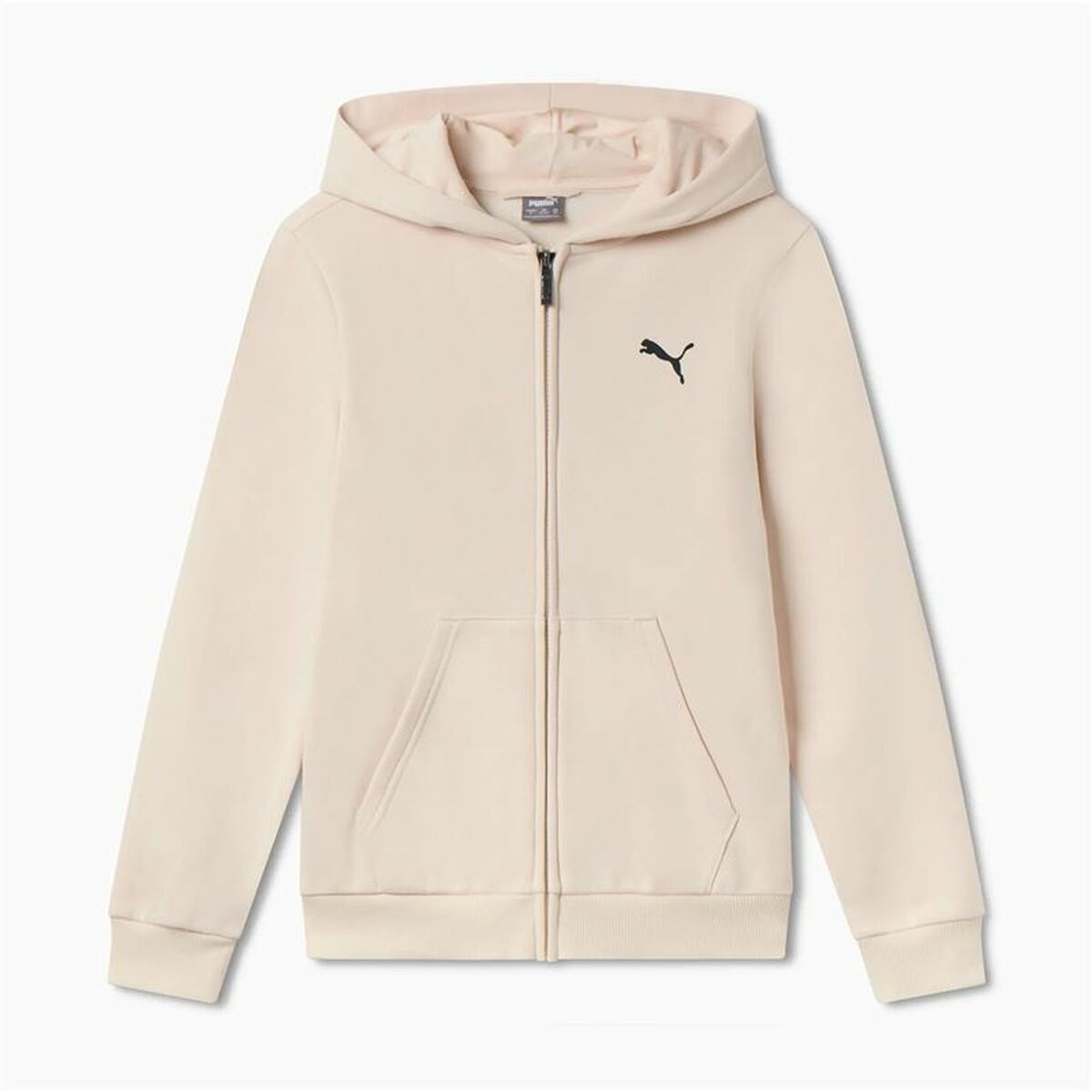 Jacka Barn Puma Essentials+ Graphic Hoodie Fz Beige