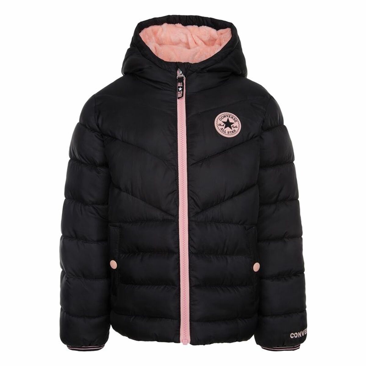Jacka Barn Converse Solid Mdwt Puffer Svart