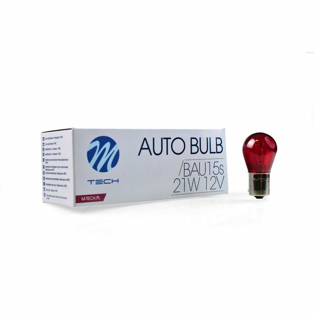 Glödlampa för bil M-Tech Z59 Röd 12 V BAU15S - 5