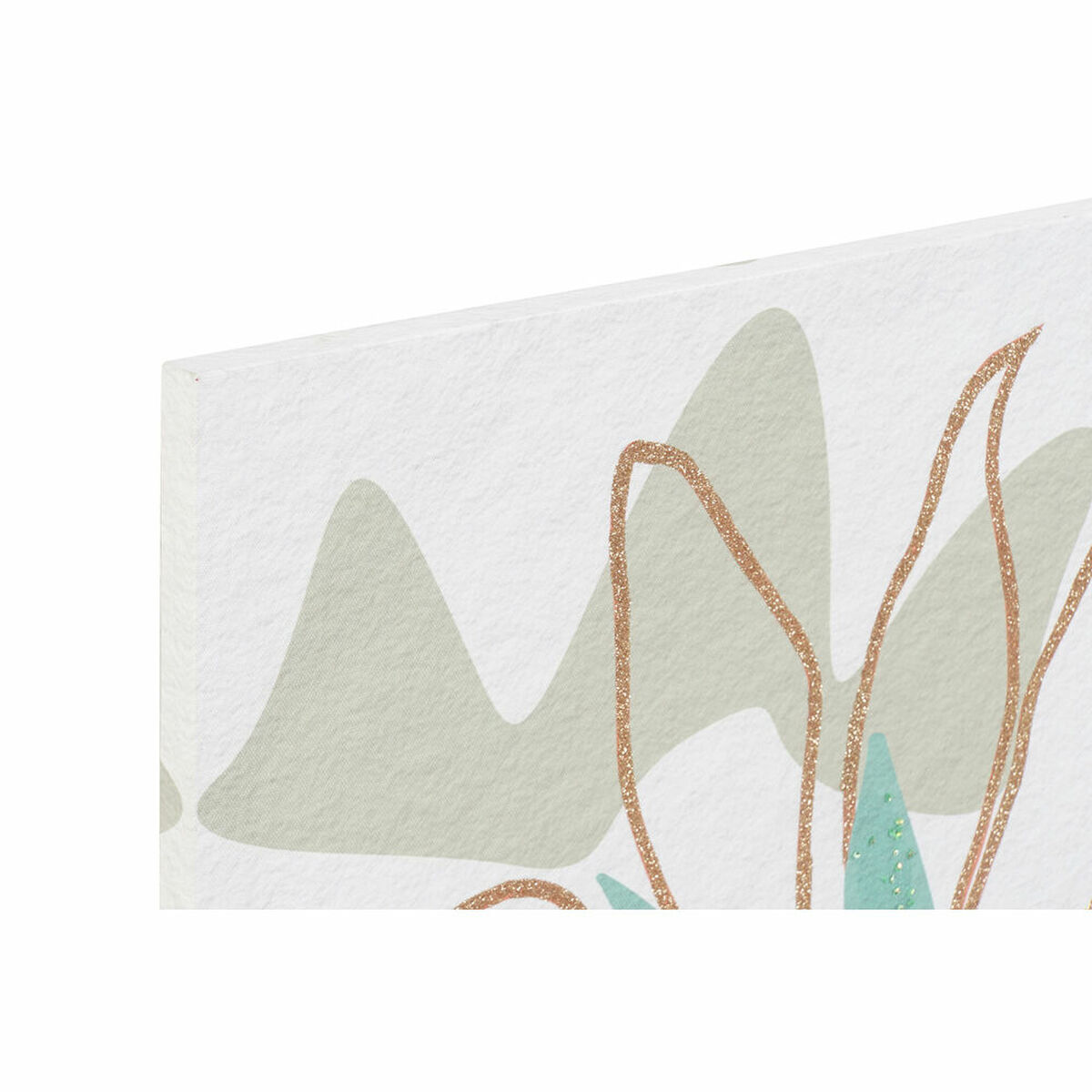 Kanvas DKD Home Decor Virágok (60 x 1,8 x 60 cm) (4 antal) - 2