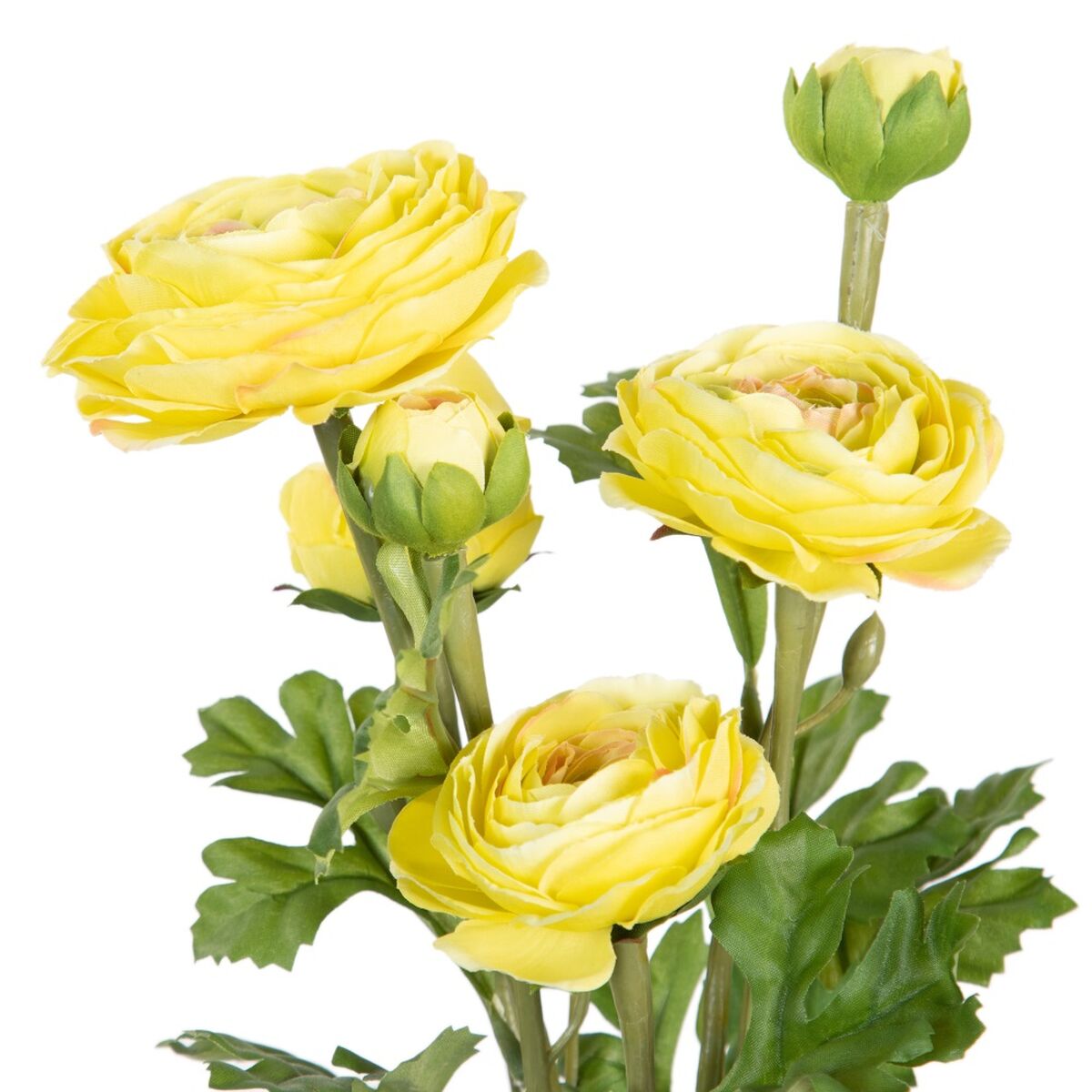 Dekorativ växt Polyester Polyetylen Järn Blomster 12,5 x 12,5 x 37 cm - 2
