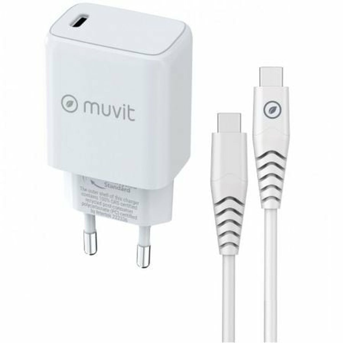 Väggladdare Muvit MCPAK0044 20 W Vit