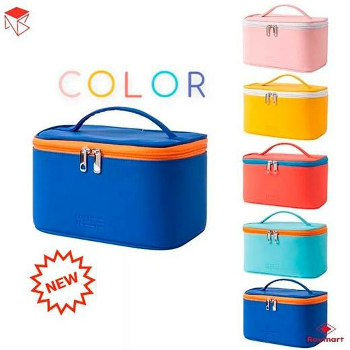 Resenecessär Roymart Colors Love Multicolour 24 x 14 x 12 cm Med handtag - 3