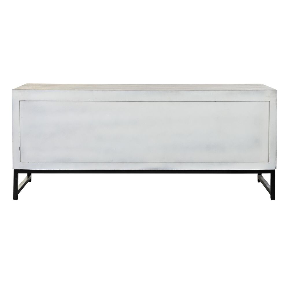 TV-möbler DKD Home Decor Metall Mangoträ (130 x 40 x 55 cm) - 4