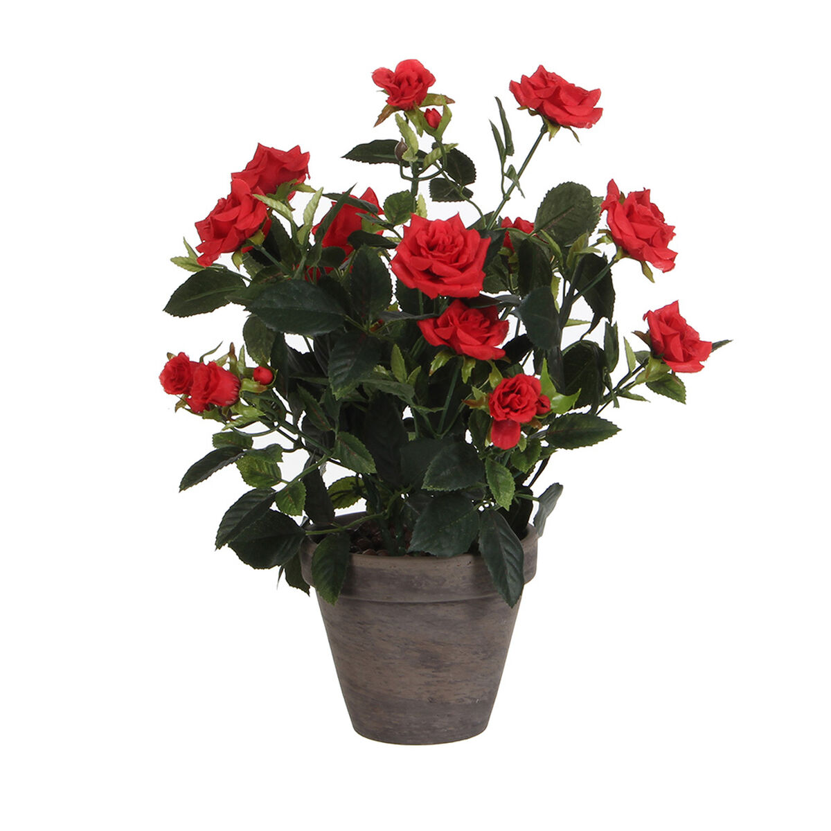 Dekorativ växt Mica Decorations Rosal Keramik PVC - 2