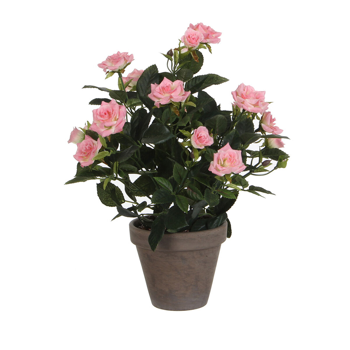 Dekorativ växt Mica Decorations Rosal Keramik PVC - 2