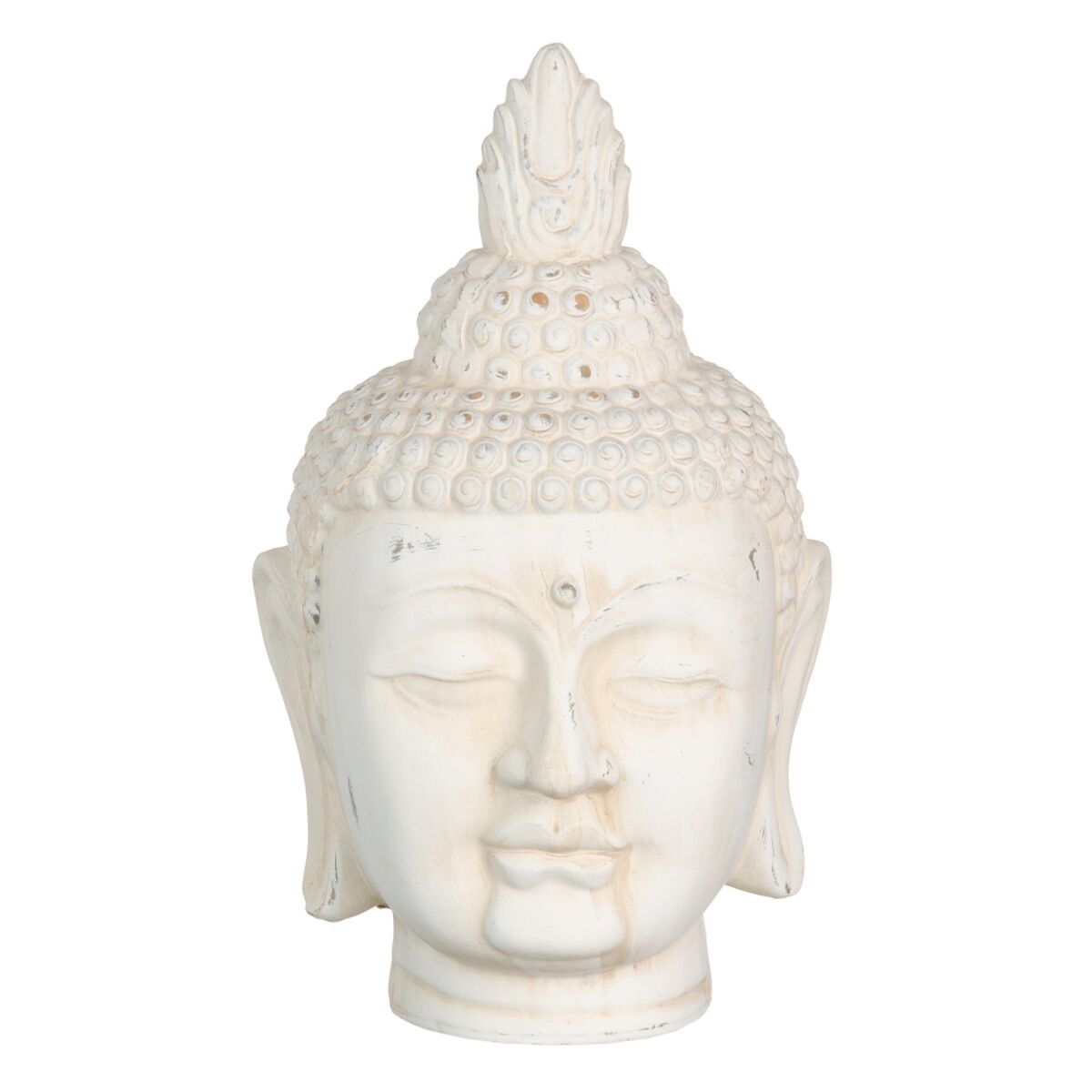 Prydnadsfigur Kräm Buddha Orientalisk 19 x 18,5 x 32,5 cm - 2