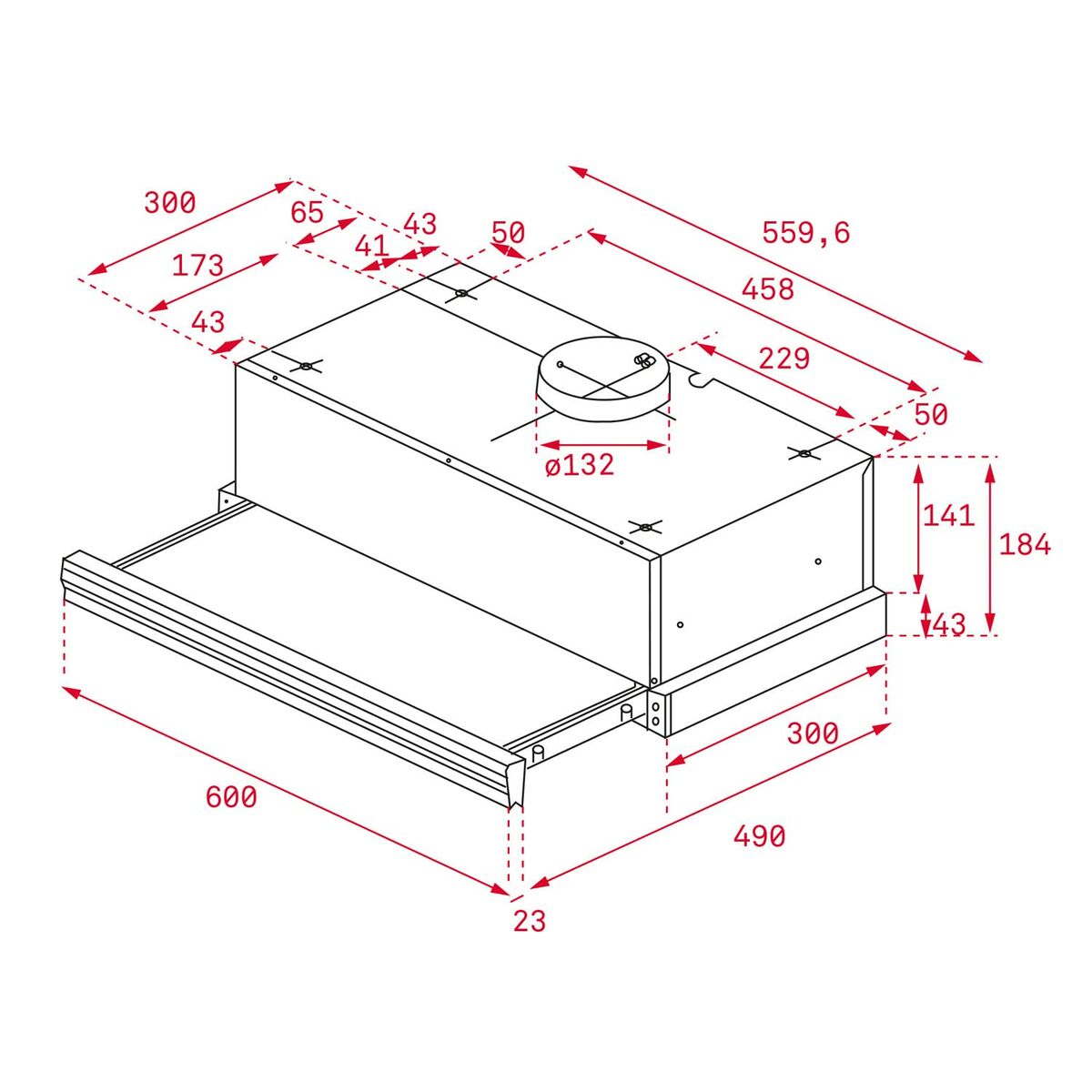 Konventionell fläkt Teka CNL6415BK 60 cm 385 m3/h 64 dB 110W - 2