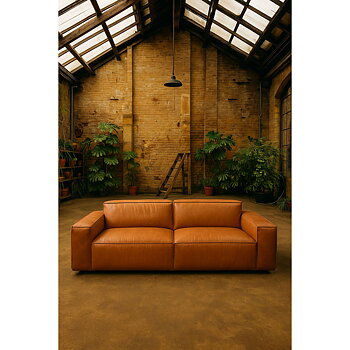 Soffa Home ESPRIT Brun Urban 214 X 94 X 77 CM