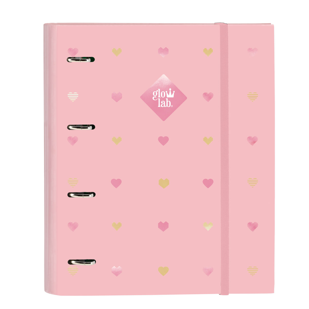 Ringpärm Glow Lab Hearts Rosa (27 x 32 x 3.5 cm) - 3