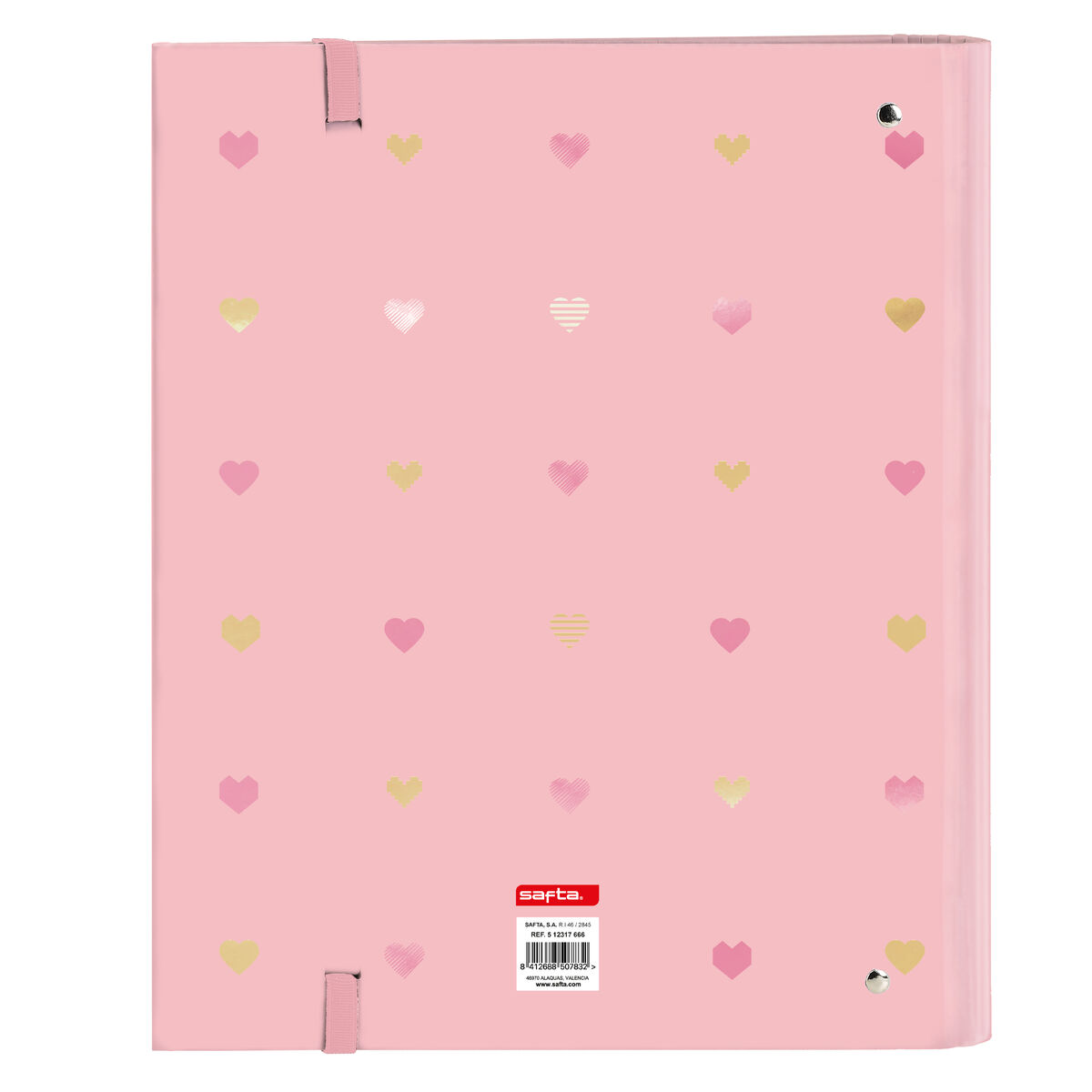 Ringpärm Glow Lab Hearts Rosa (27 x 32 x 3.5 cm) - 4