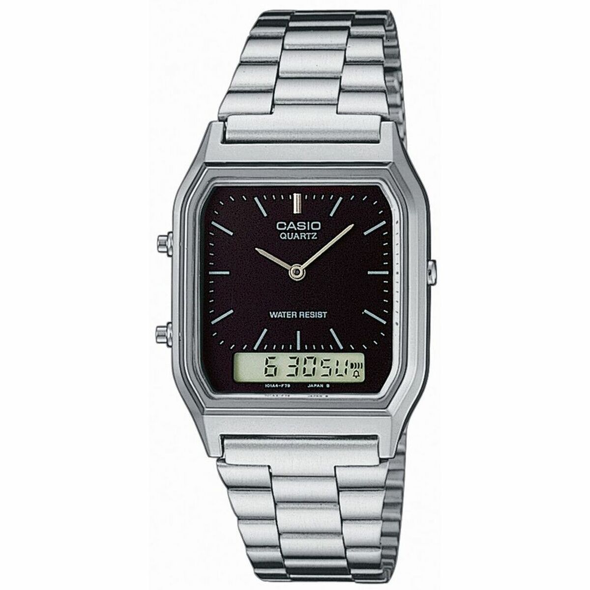 Unisexklocka Casio EDGY COLLECTION - BLACK Svart Silvrig - 3