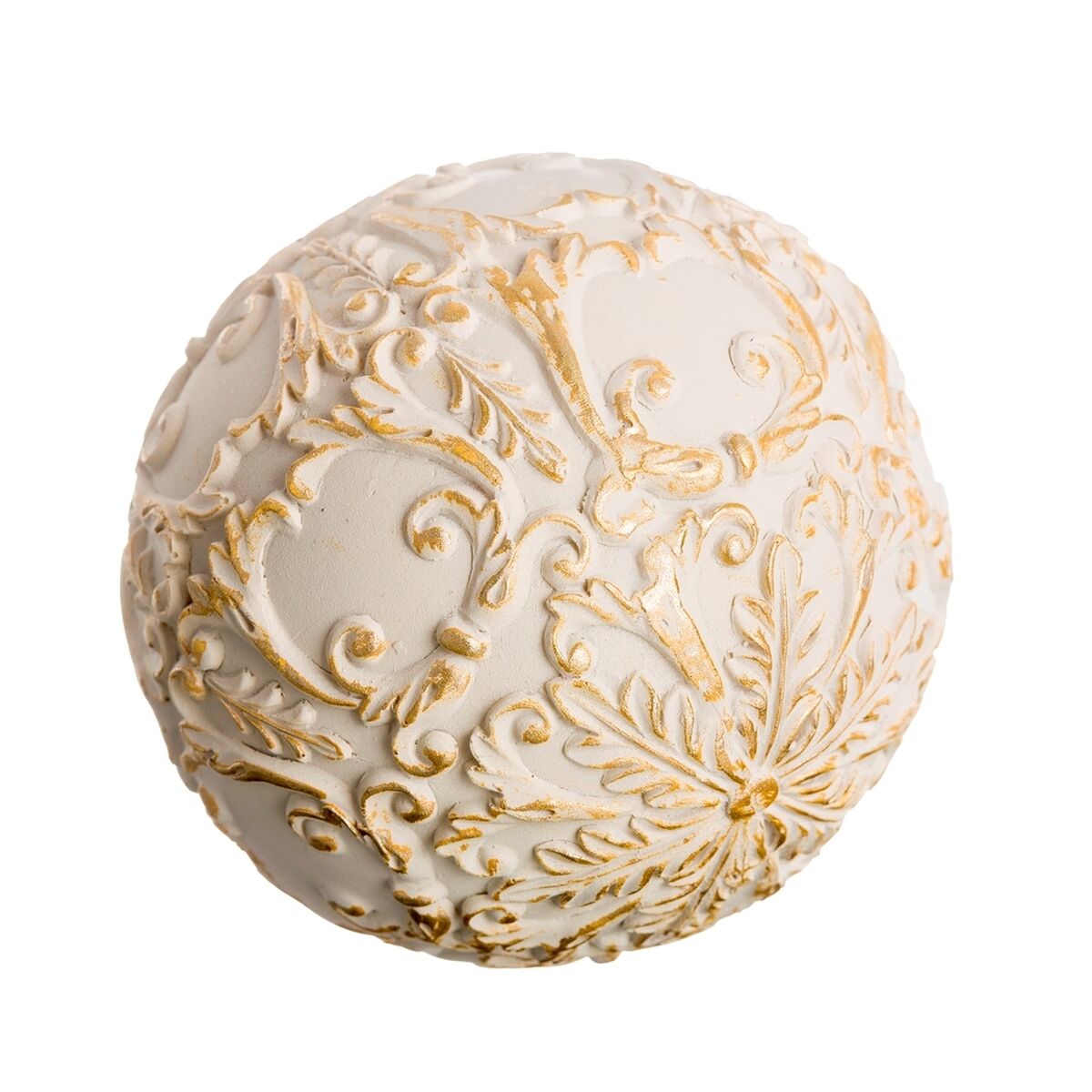 Bollar Dekoration Gyllene Vit 10 x 10 x 10 cm (8 antal) - 5