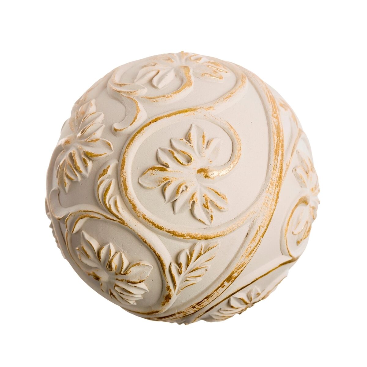 Bollar Dekoration Gyllene Vit 10 x 10 x 10 cm (8 antal) - 7