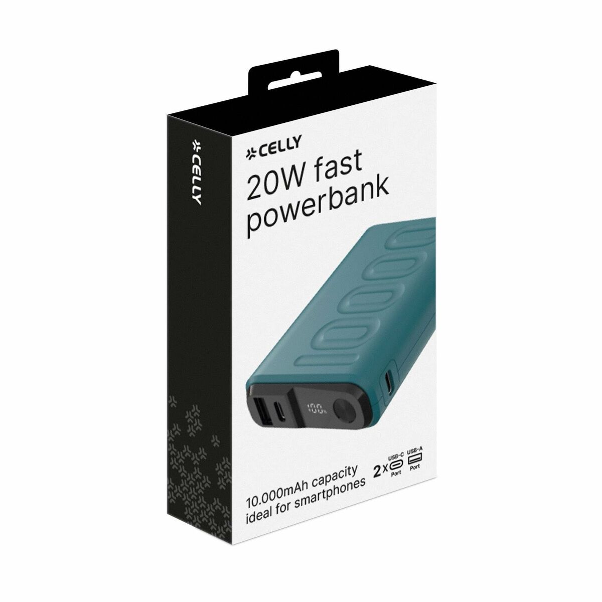 Powerbank Celly PBUP10000BL Svart 10000 mAh - 2
