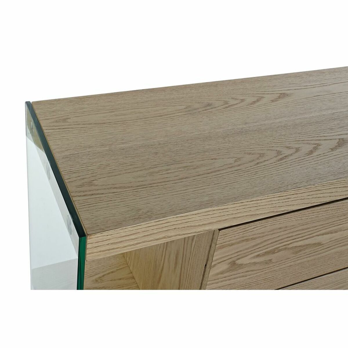 Soffbord DKD Home Decor Glas valnöt (130 x 70 x 42 cm) - 5