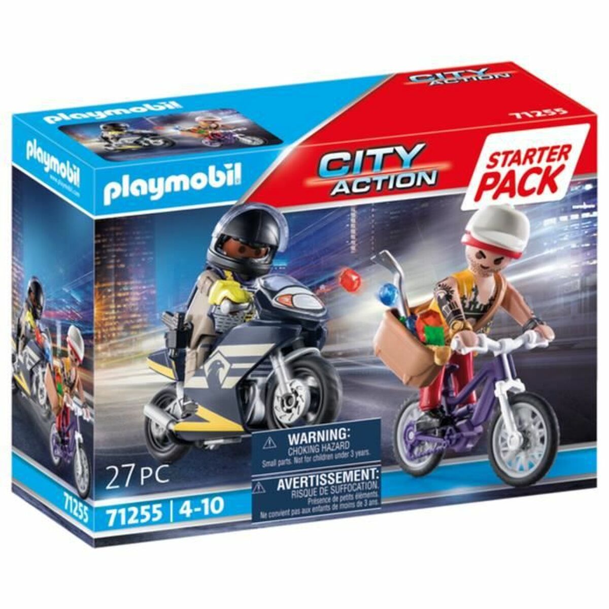 Fordonsspel   Playmobil City Action - Agent and Thief 71255         27 Delar