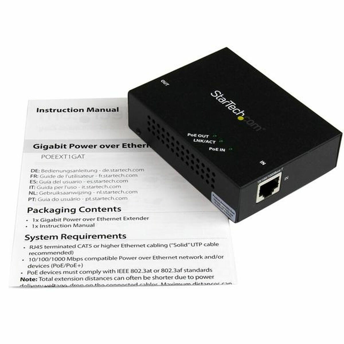 Signalförstärkare PoE Startech POEEXT1GAT - 5
