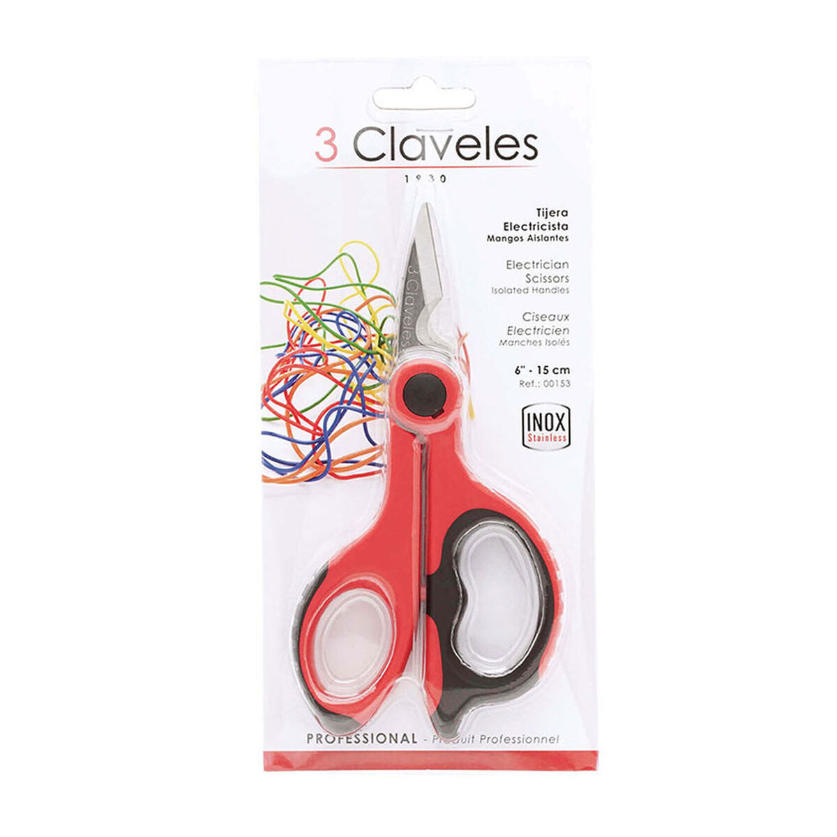 Elektrikersax 3 Claveles 6" 14 cm Rostfritt stål Upprätt - 2