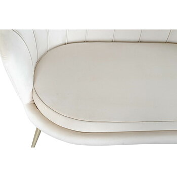 Soffa Home ESPRIT Kräm 130 x 77 x 83 cm