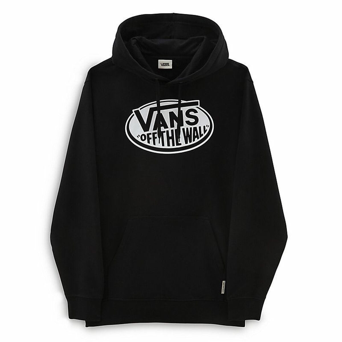 Tröja med huva Herr Vans Classic Off The Wall Svart - 5