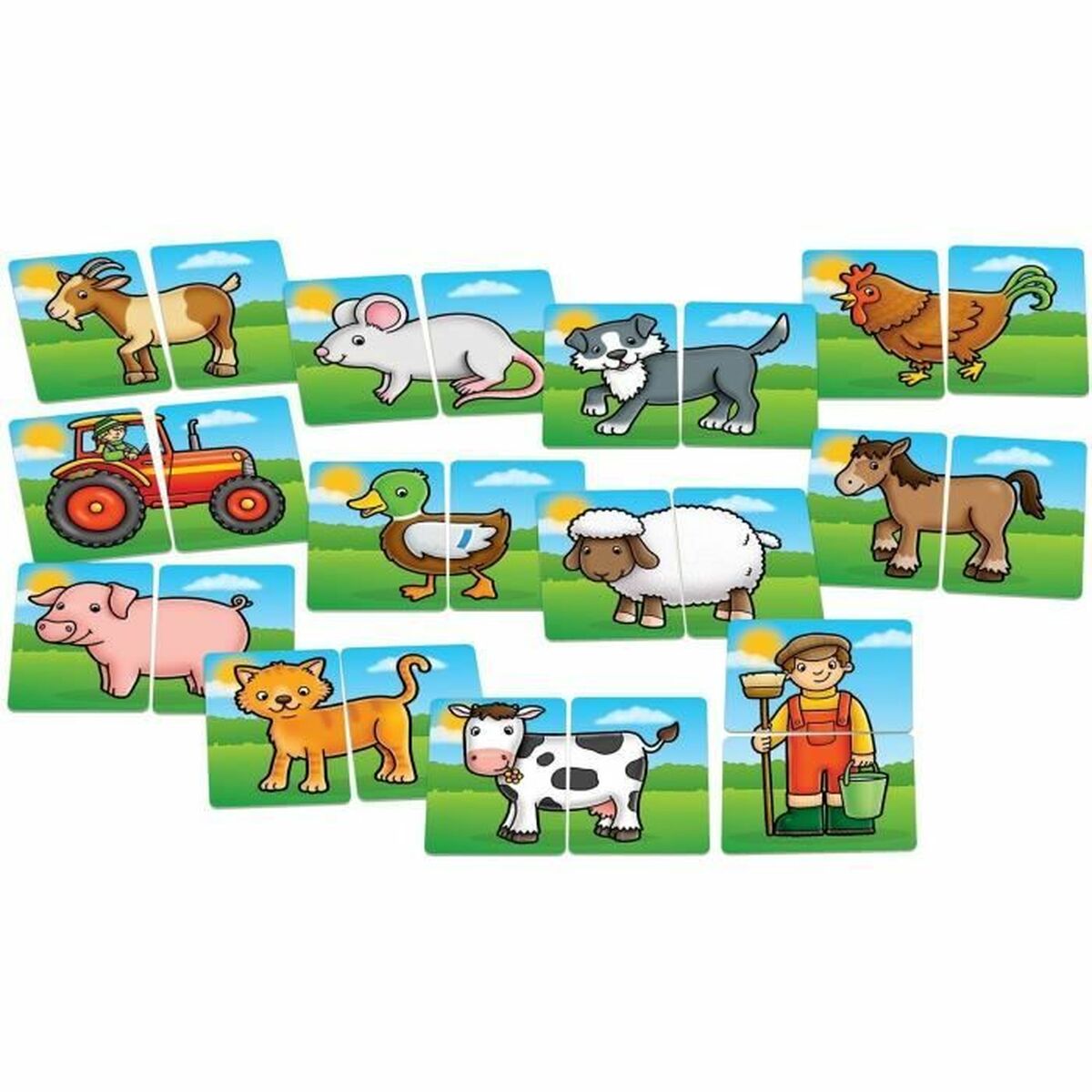 Utbildningsspel Orchard Farmyard Heads & Tails (FR) - 2