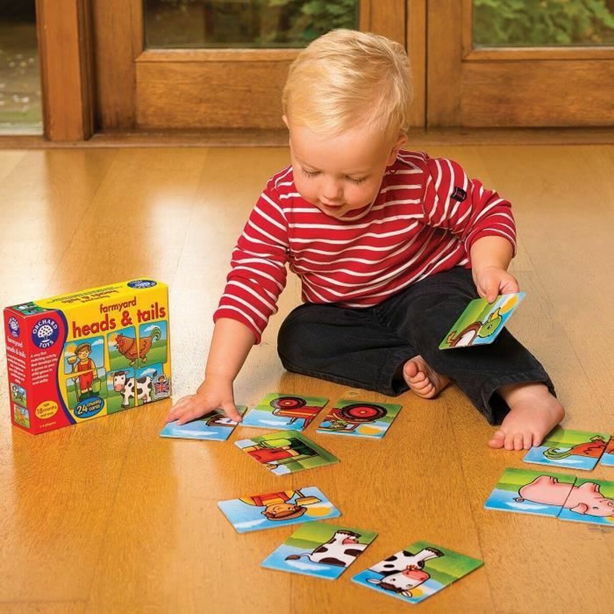 Utbildningsspel Orchard Farmyard Heads & Tails (FR) - 3