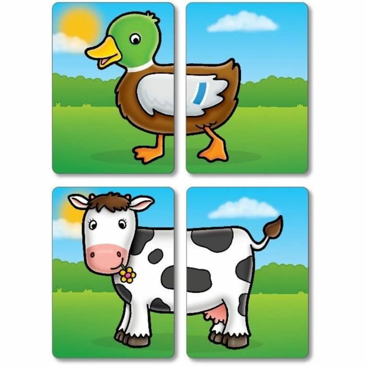 Utbildningsspel Orchard Farmyard Heads & Tails (FR) - 4