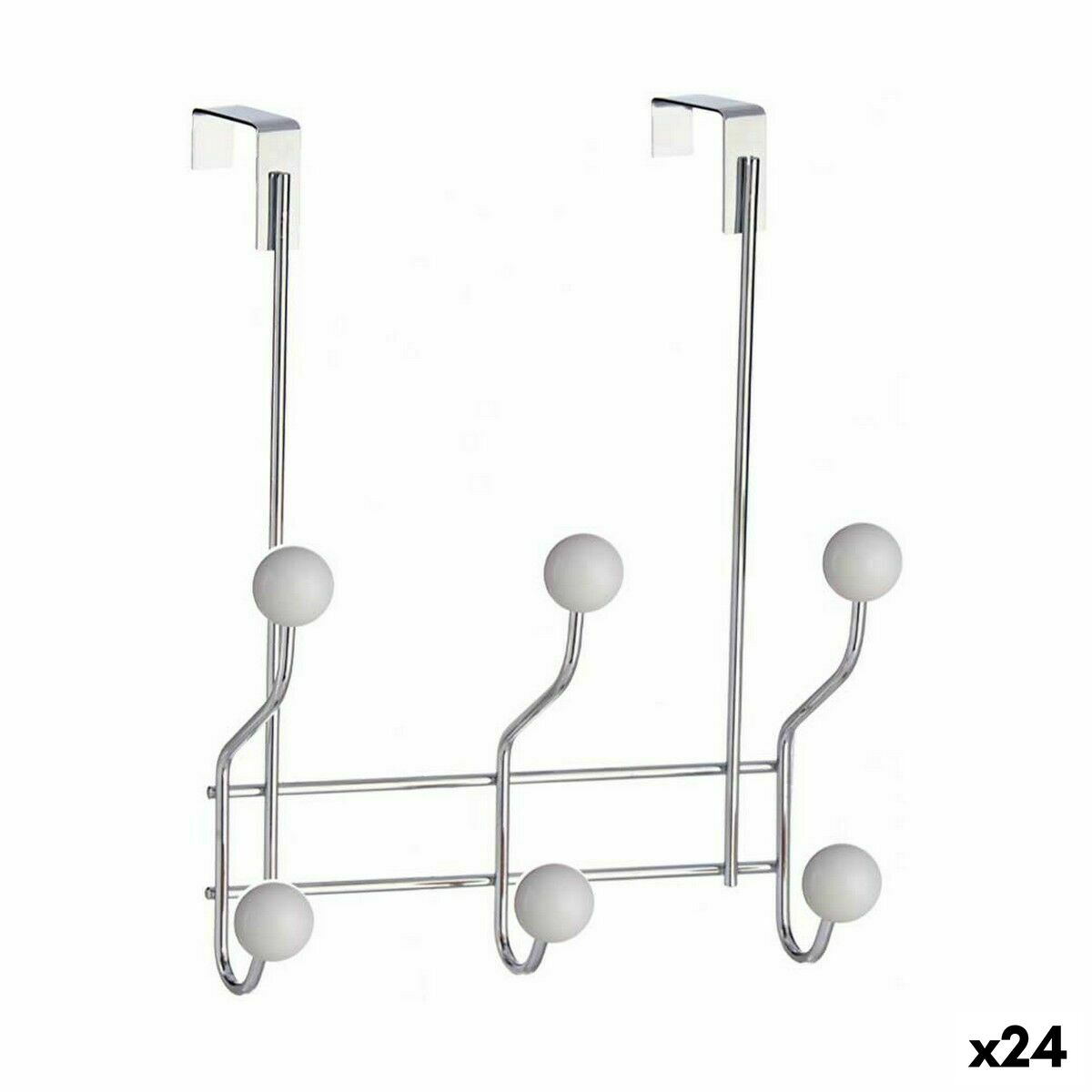 Dörrhängare Berilo Vit Metall Plast 10 x 22 x 26 cm 22,5 x 25 x 9 cm (24 antal)