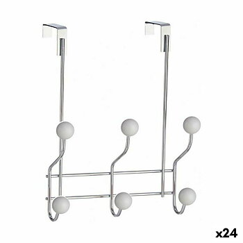 Dörrhängare Berilo Vit Metall Plast 10 x 22 x 26 cm 22,5 x 25 x 9 cm (24 antal)