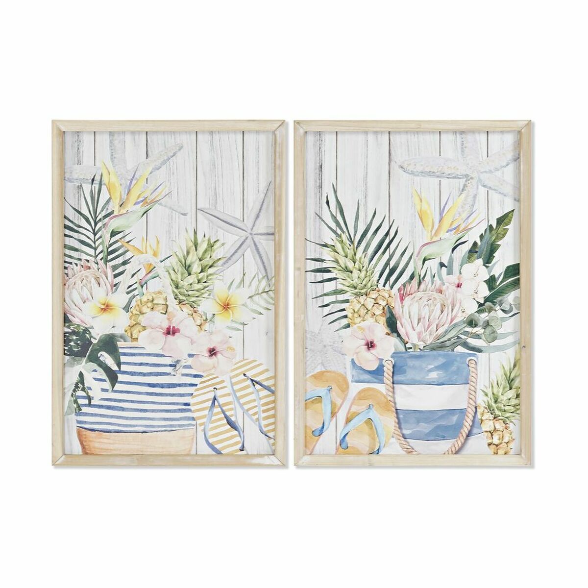 Tavla DKD Home Decor Trä MDF 40 x 1,8 x 60 cm