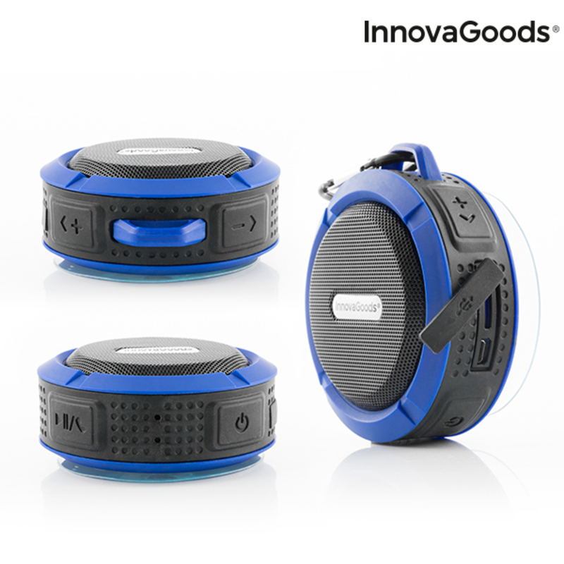 Vattentät bärbar trådlös högtalare DropSound InnovaGoods - 12