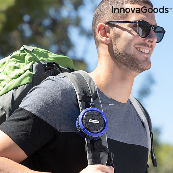 Vattentät bärbar trådlös högtalare DropSound InnovaGoods - 3