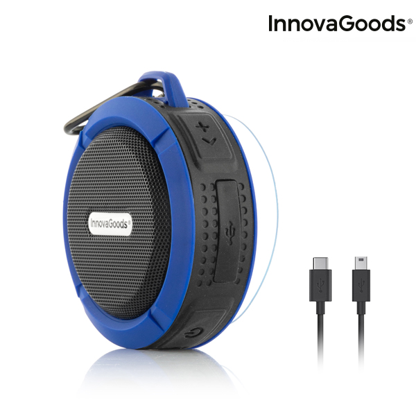 Vattentät bärbar trådlös högtalare DropSound InnovaGoods - 8