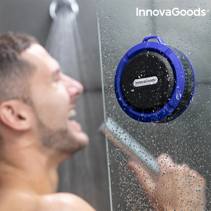 Vattentät bärbar trådlös högtalare DropSound InnovaGoods - 9