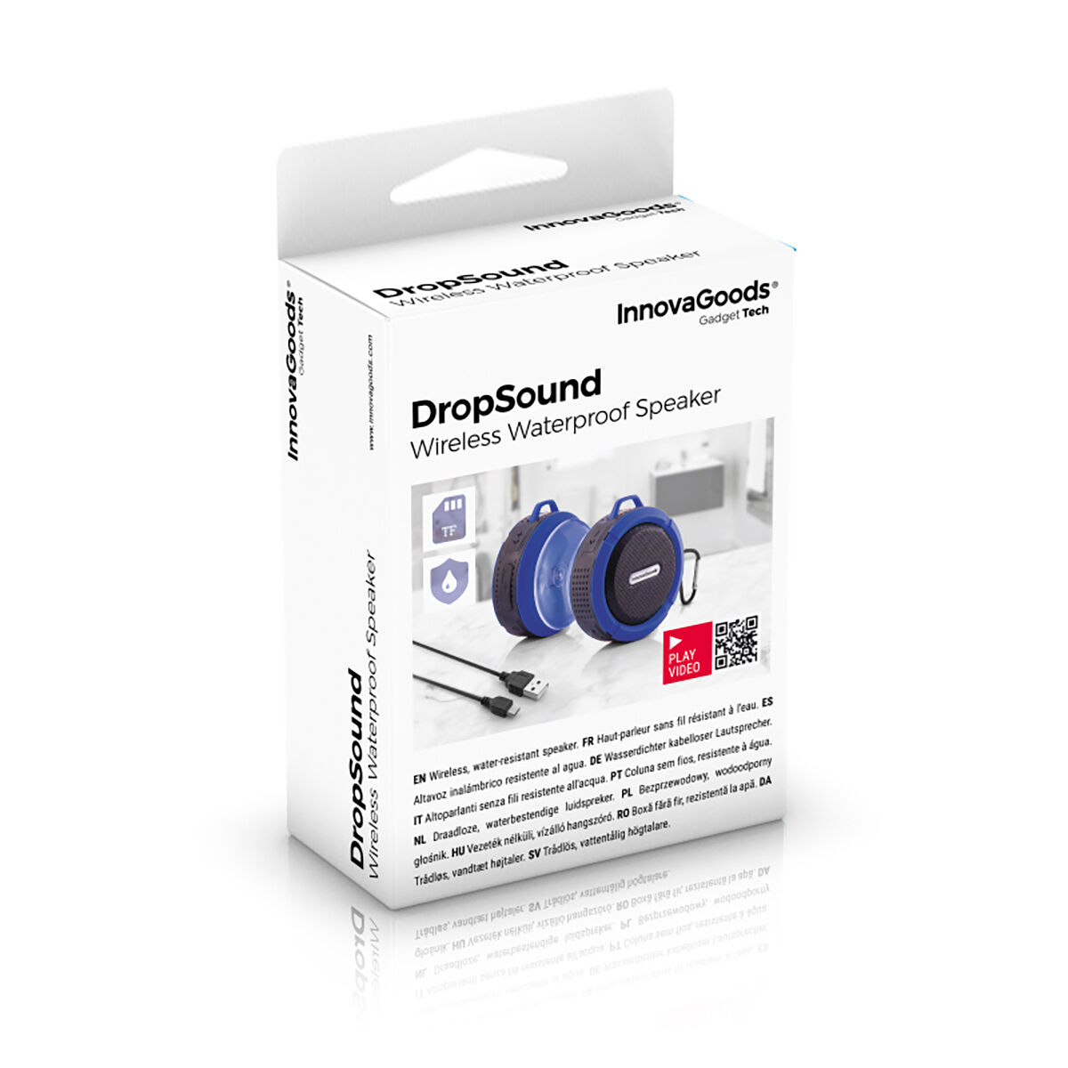 Vattentät bärbar trådlös högtalare DropSound InnovaGoods - 18
