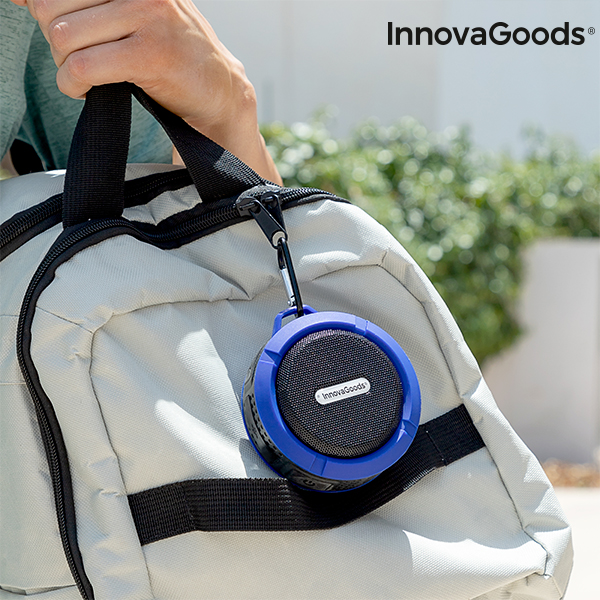 Vattentät bärbar trådlös högtalare DropSound InnovaGoods - 4