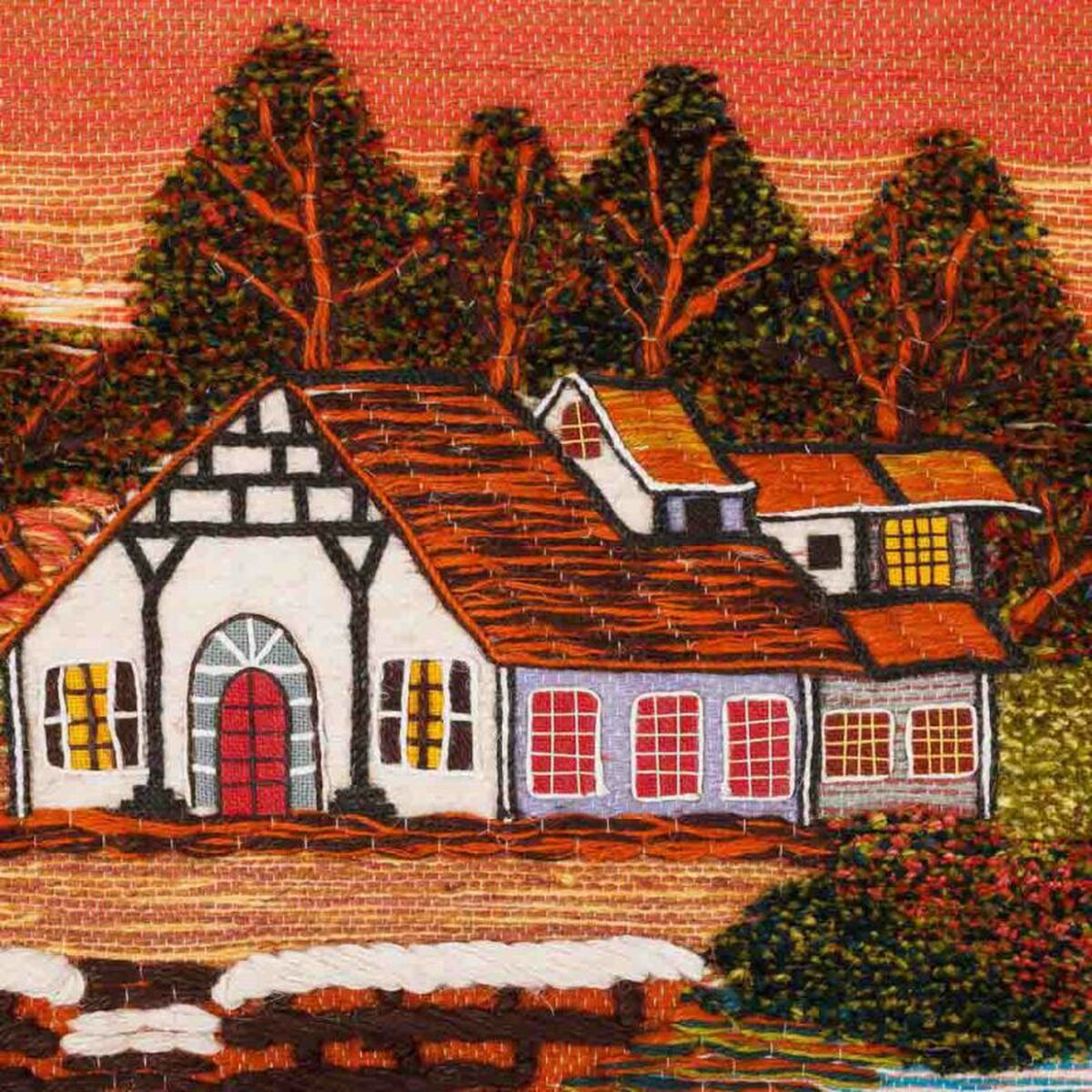 Tapeter Alexandra House Living Multicolour Jute 100 x 80 cm rural - 2