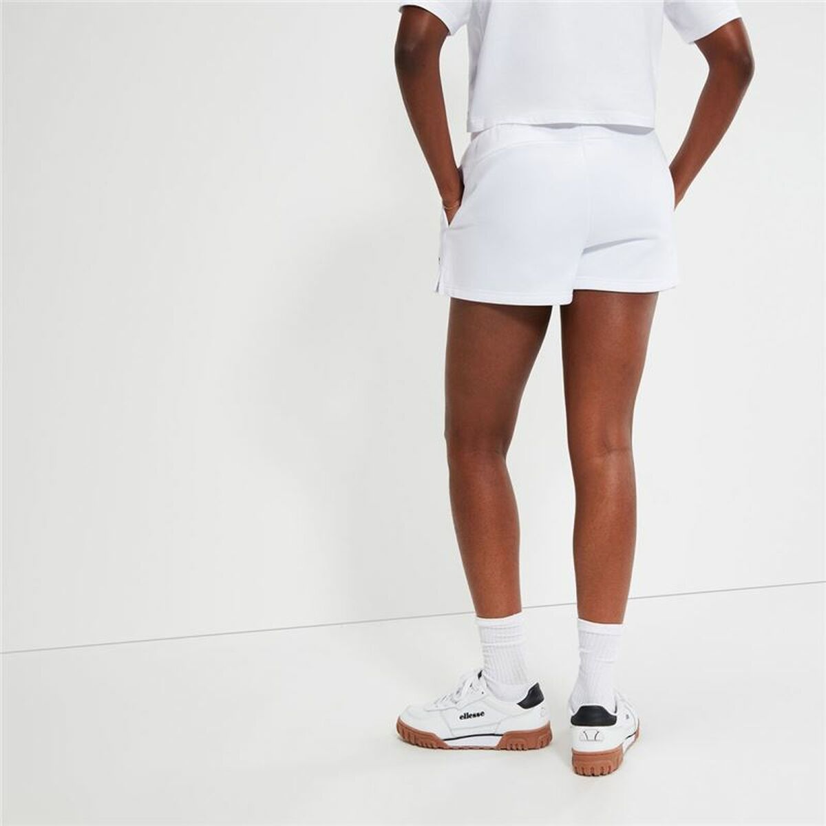 Sportshorts för kvinnor Ellesse Kyrana Loopback Vit - 3