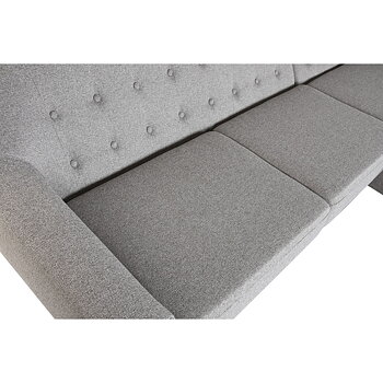 Soffa Home ESPRIT Grå Kräm Scandi 226 x 144 x 84 cm