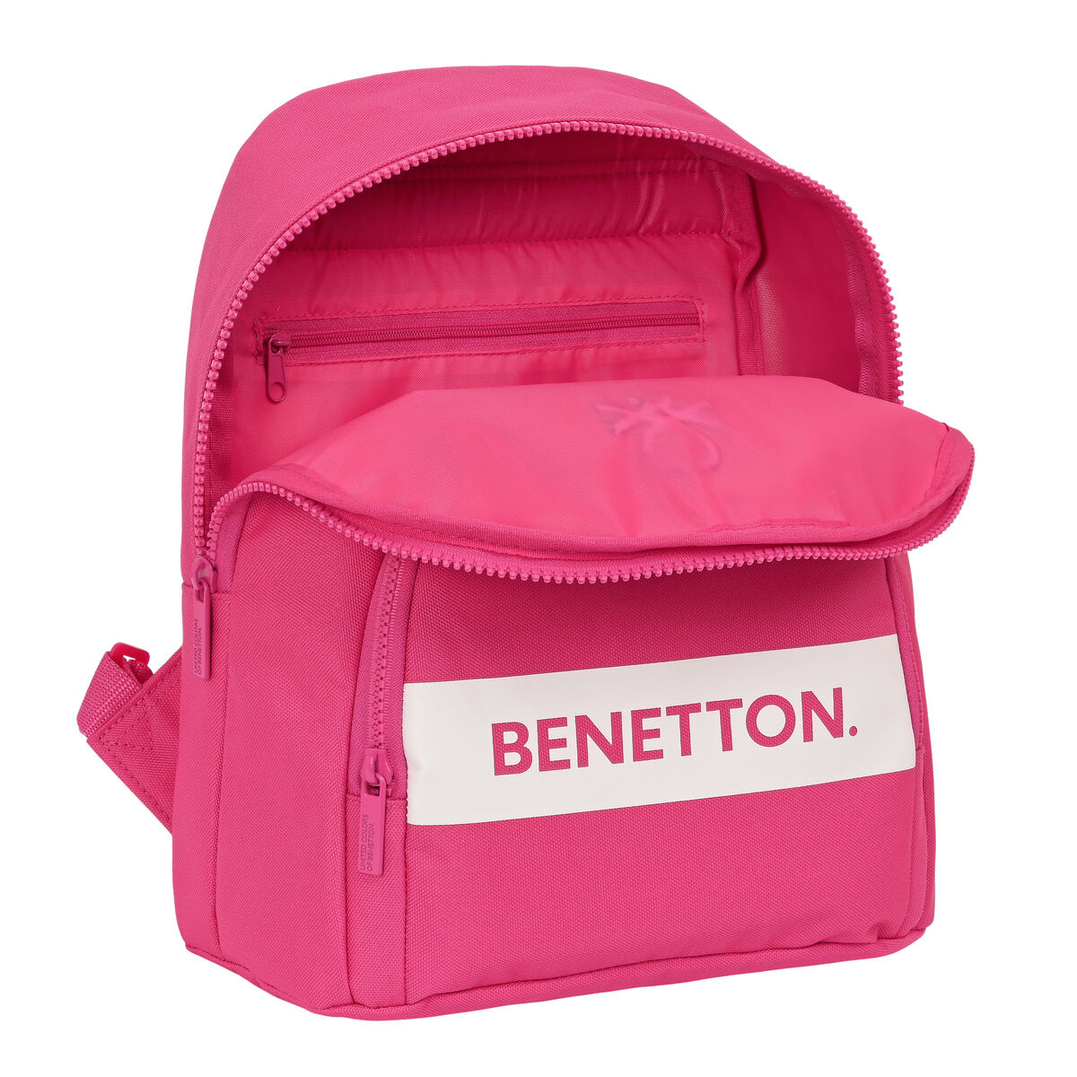 Ryggsäck Casual Benetton Raspberry Fuchsia 13 L - 2