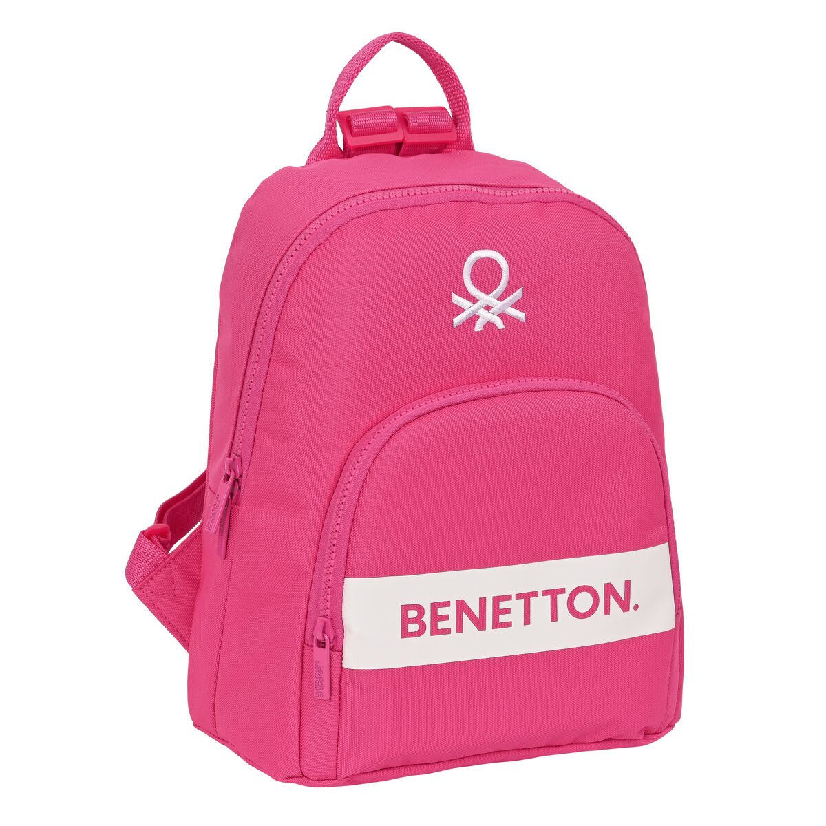 Ryggsäck Casual Benetton Raspberry Fuchsia 13 L - 5